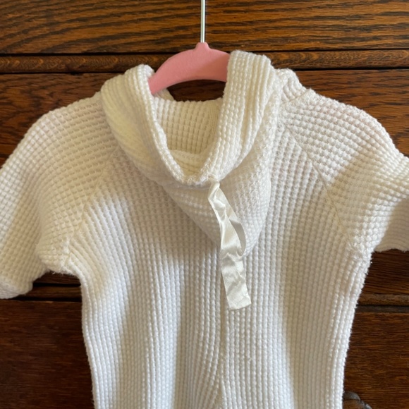 Vintage waffle zip onesie for newborn - Picture 4 of 5